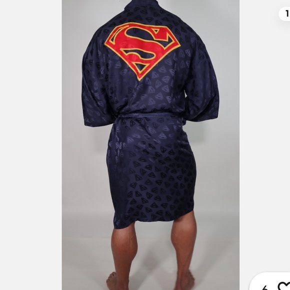 DC Comics Superman Dark Blue Men's Robe - Picture 2 of 12